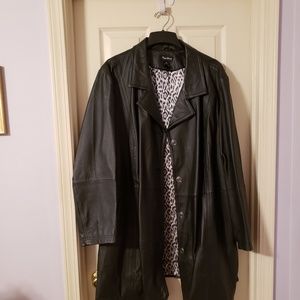 Black Leather Coat
